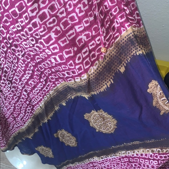 Isabella Bird Pink and Purple Patterned Maxi Skirt size MP - Picture 3 of 6
